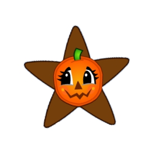 Spooky Pumpkin Star